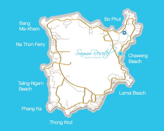 Location - Samui Resotel Beach Resort